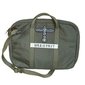 Red Canoe Boeing Heritage Collection Flight Laptop Bag Olive Pilot Carryall
